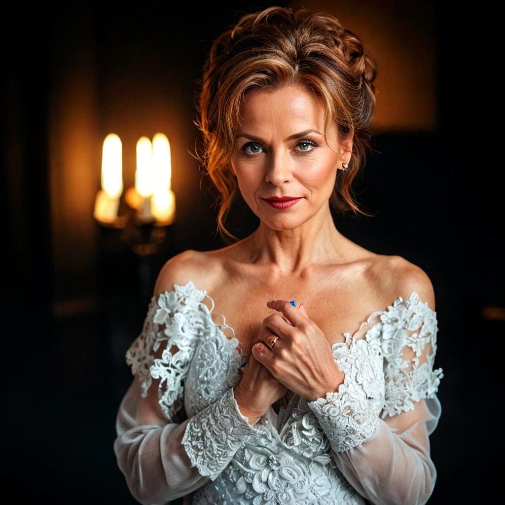 Elegant Woman in Hyperrealistic Portrait