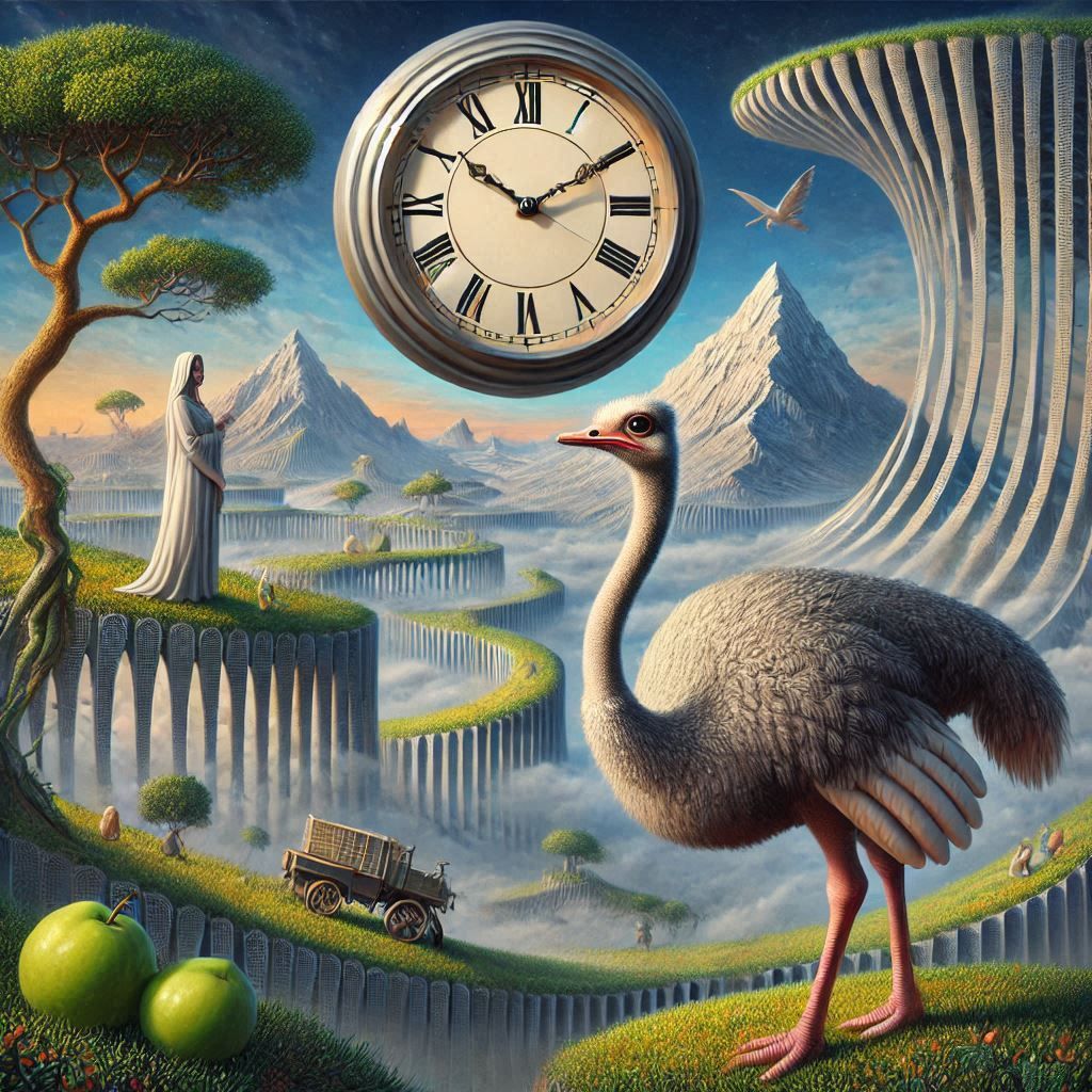 Running out of time doesn't make the ostrich stop - 6