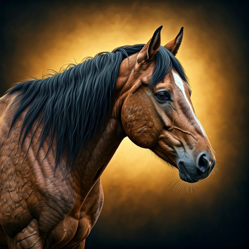 A Majestic Horse in Earthy Splendor