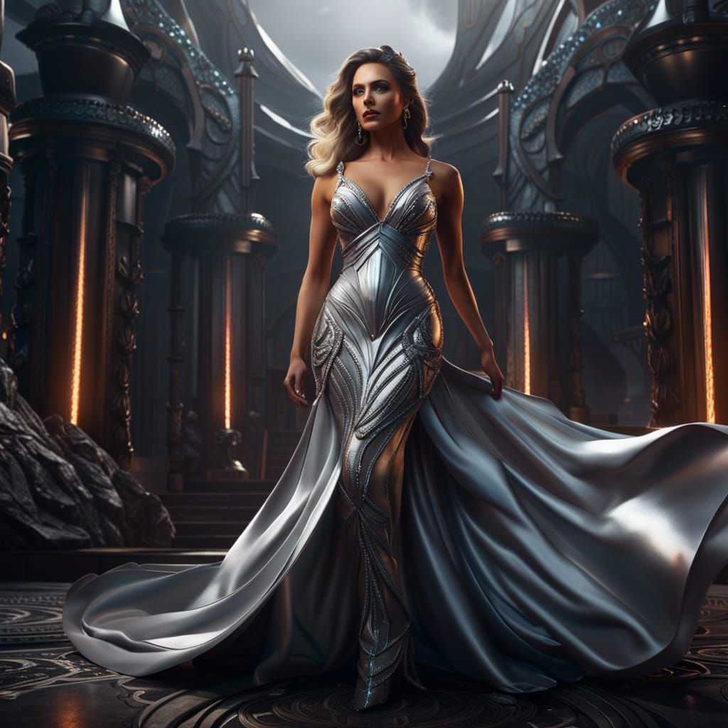 Silver dress