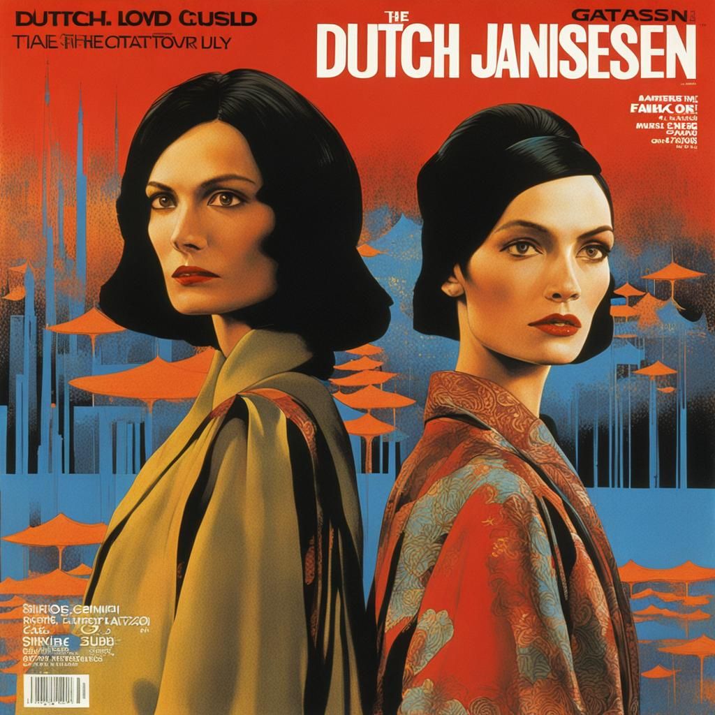 The cover of Dutch featuring Famke Janssen holding hands with her ...