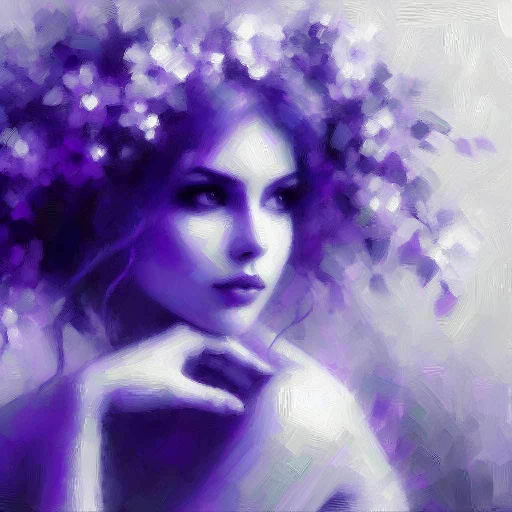 Portrait in purple