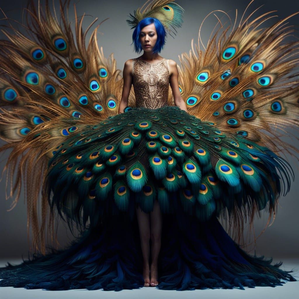 Ms Peacock - AI Generated Artwork - NightCafe Creator
