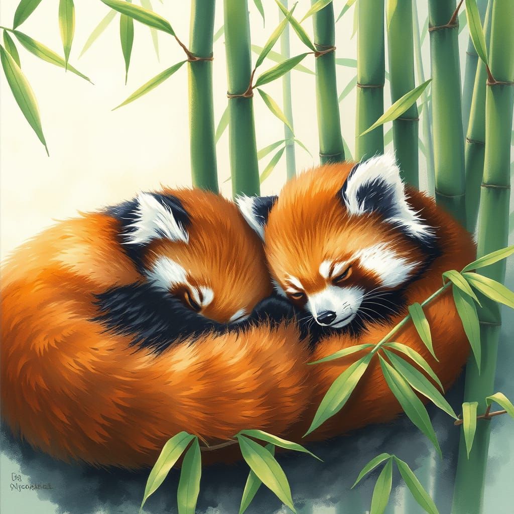 Red Pandas  by @Kristen Kruwit