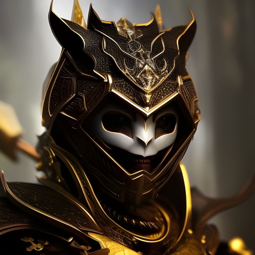 Lizard-Green Skeleton Warlock Portrait in Filigree Armor