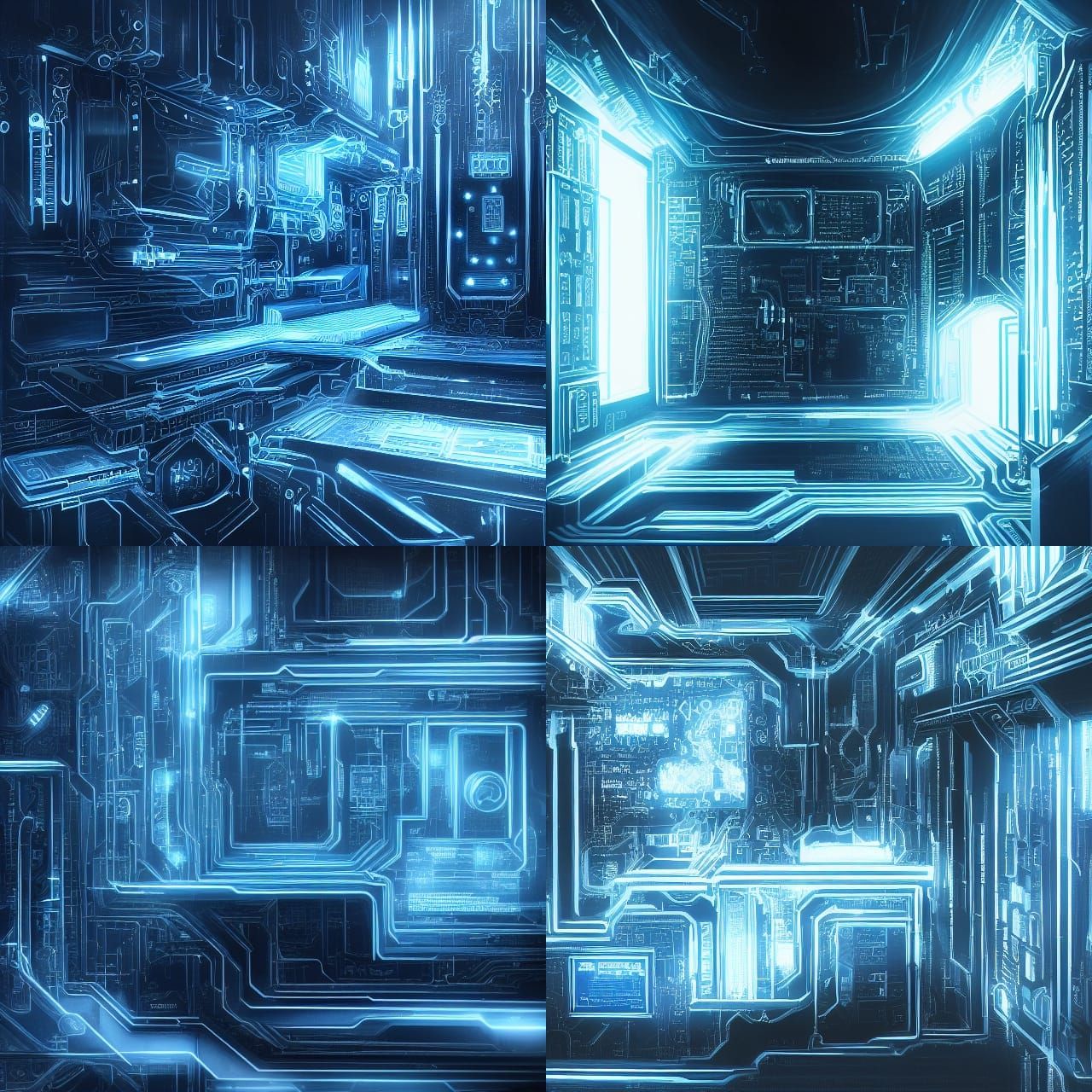Concept art: ormamental motherboard palace room. Tags: limin...