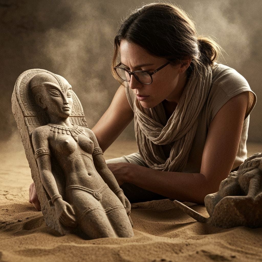 Alien goddess  by @Sarati