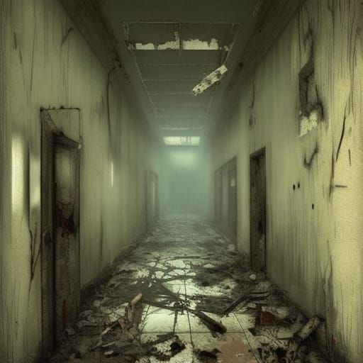 abandoned hospital - AI Generated Artwork - NightCafe Creator