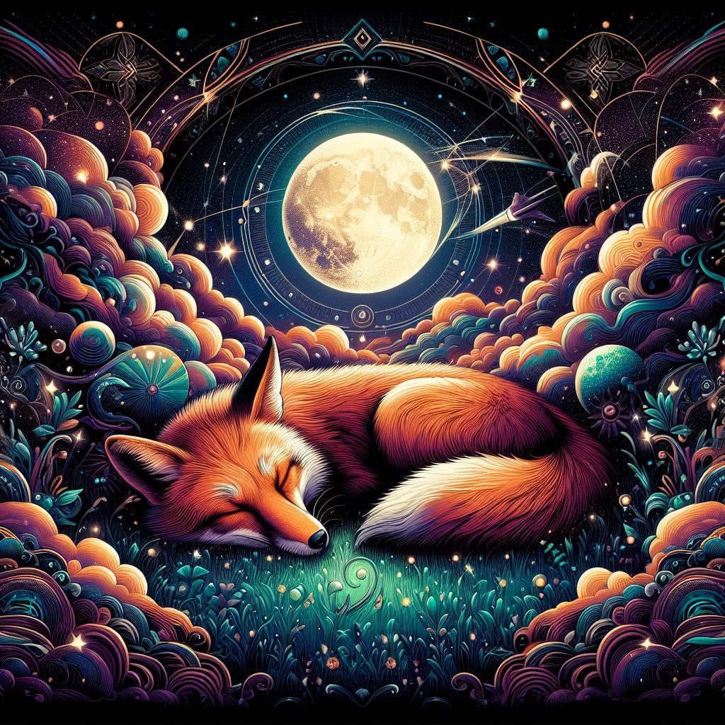 A dreaming fox