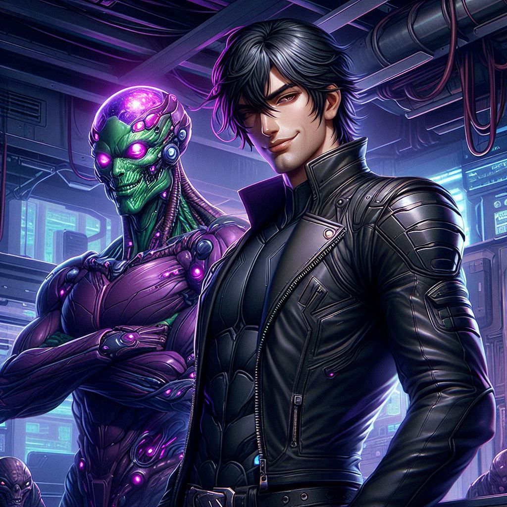 Captain Smiling' Jacs and his Science Officer, Pondexter 6