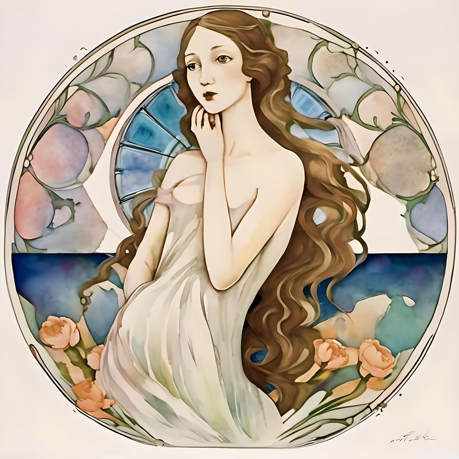 <lora:Paintings:1.0> Sandro Botticelli's "The Birth of Venus...