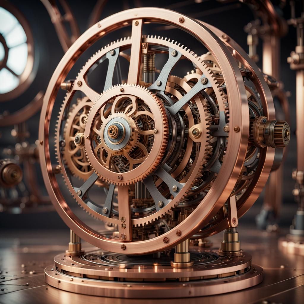 Clockwork mechanism AI Generated Artwork NightCafe Creator