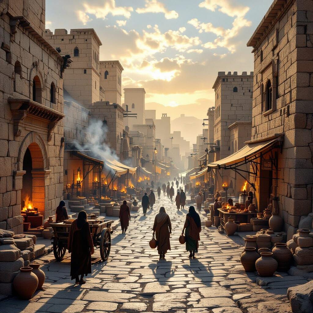 Past and Future Converge in Stunning Panoramic Cityscape