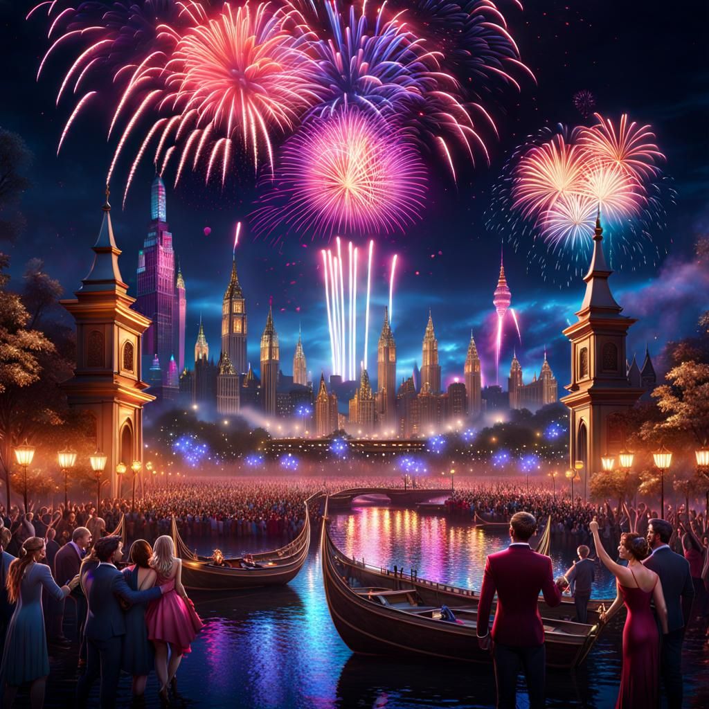 New Year celebrations  by @Catherine Chittenden