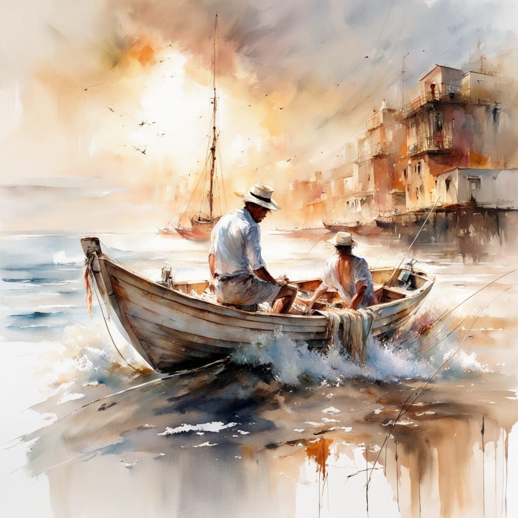 Fishermen...  by @Gerber