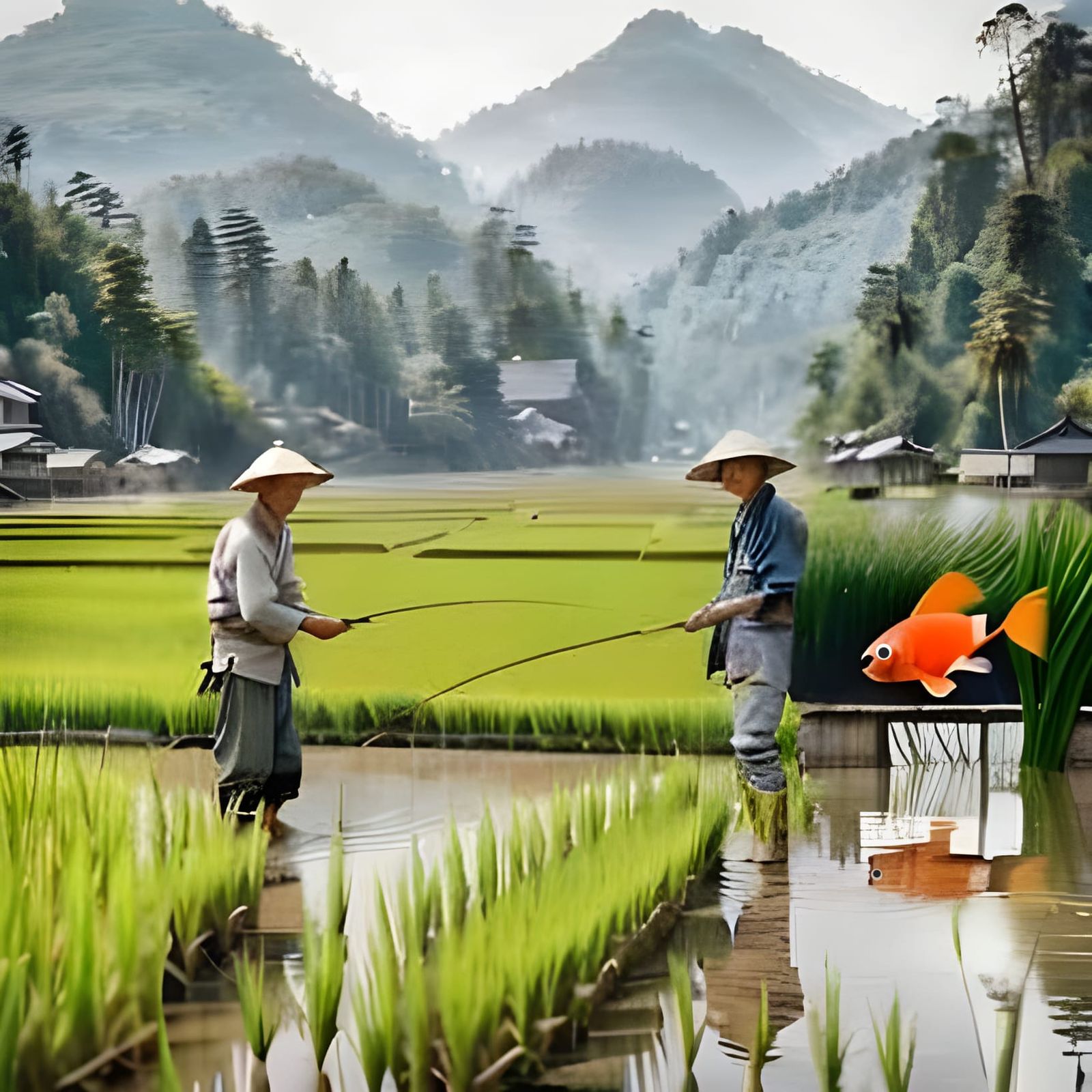 Rice Fishing