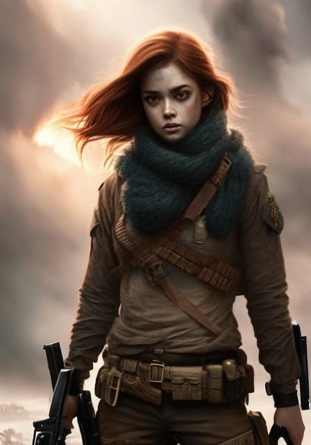 Post-Apocalyptic Warrior girl 284