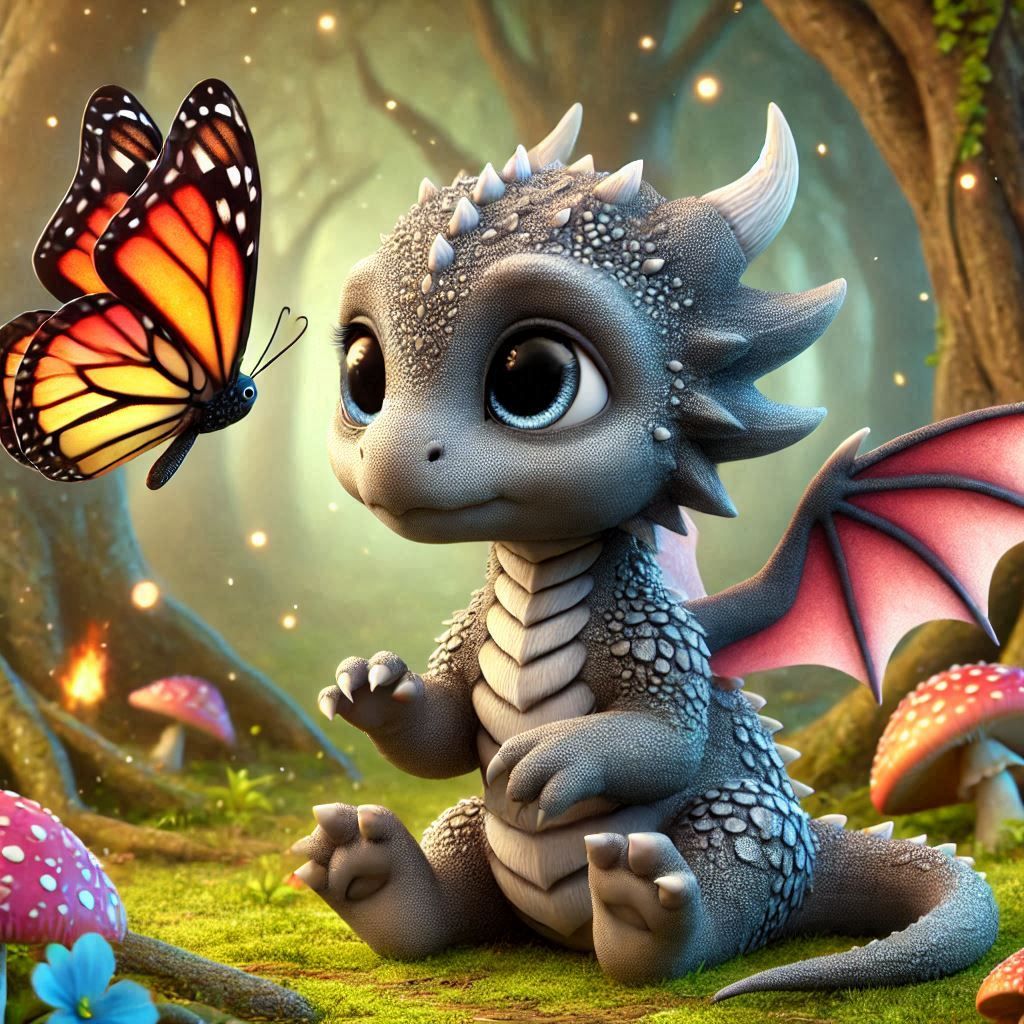 Baby Dragon Makes a Friend