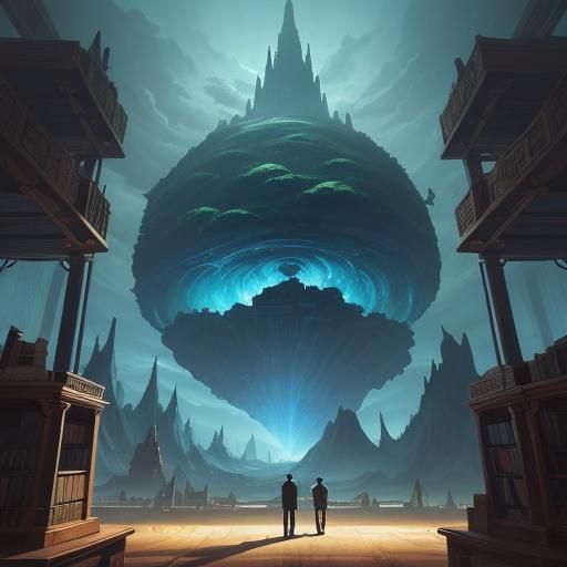 Boys Study in Mystical Fantasy Classroom