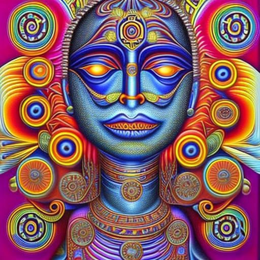 Dosed in the Machine (28) - Trippy Psychedelic Art - AI Generated ...