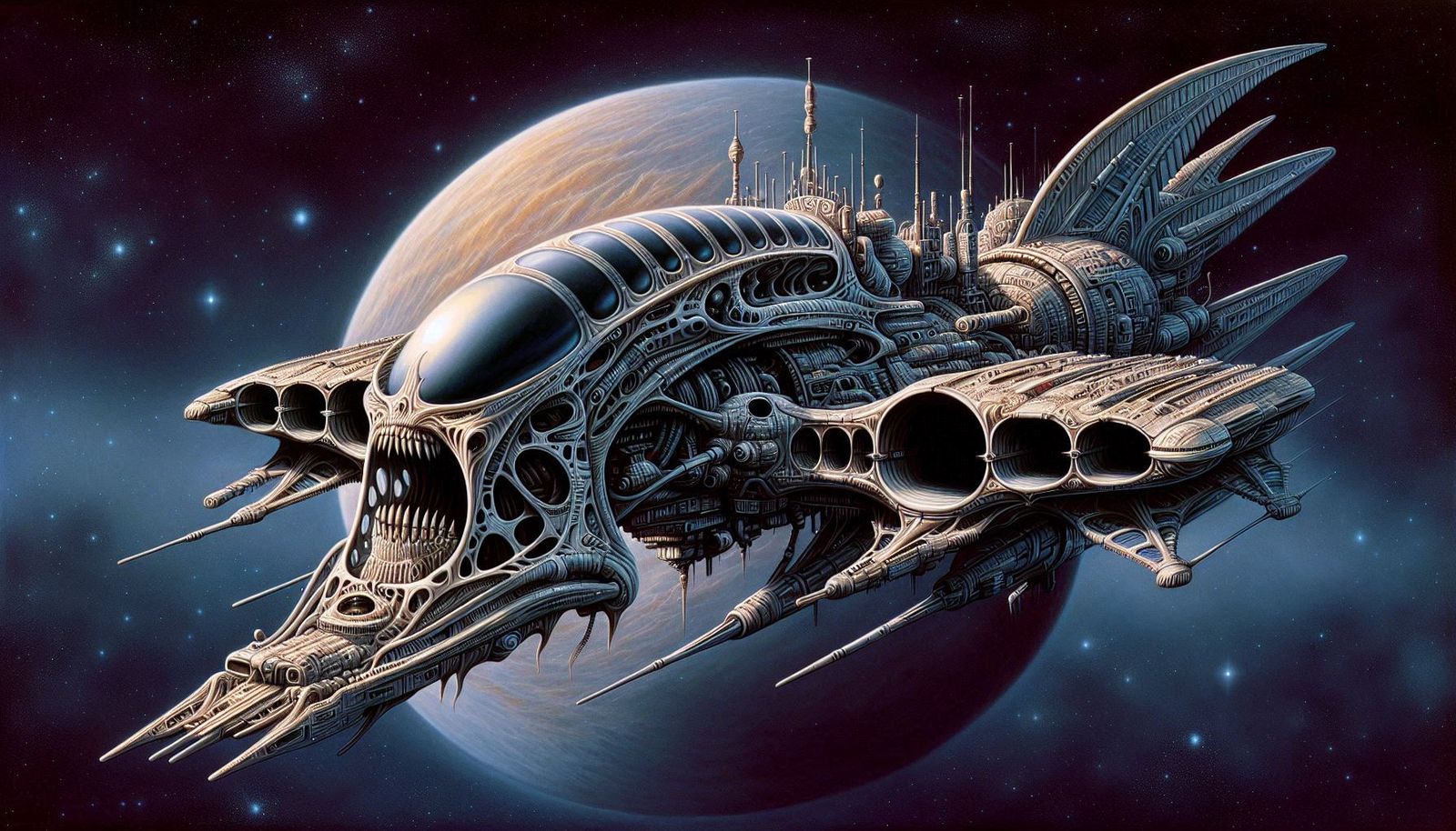 Alien Ultimate Attack Cruiser using Exoskeleton Hyper Combat...