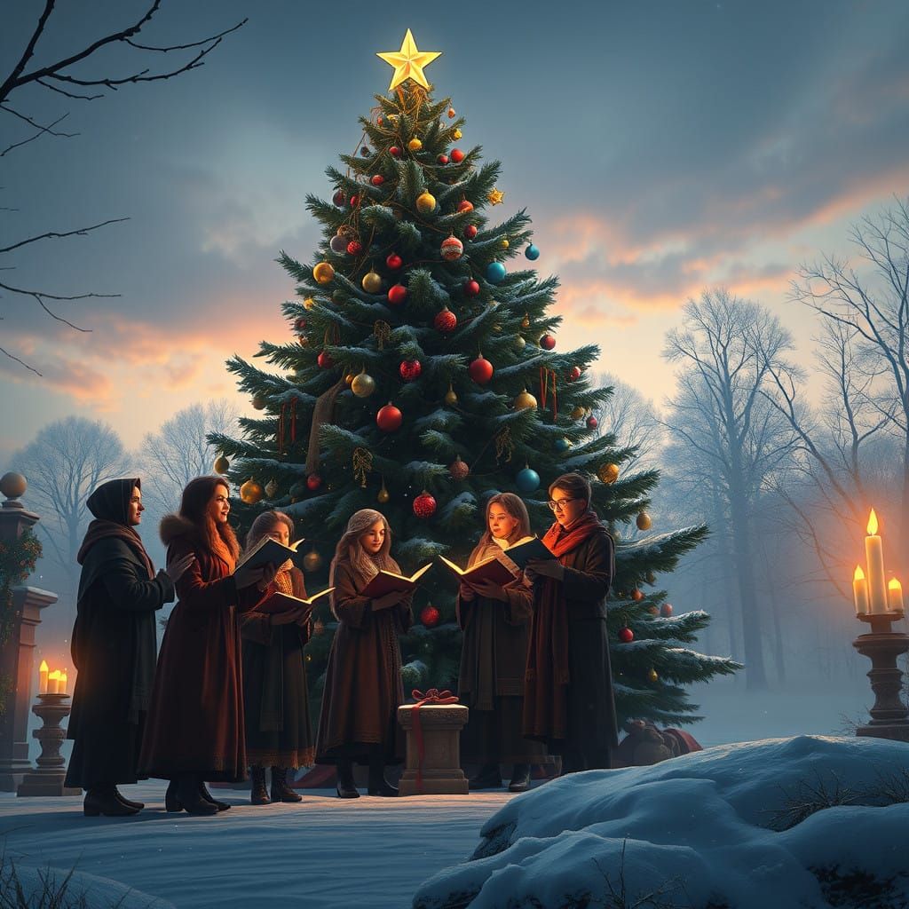 Caroling in the Park  by @Raven