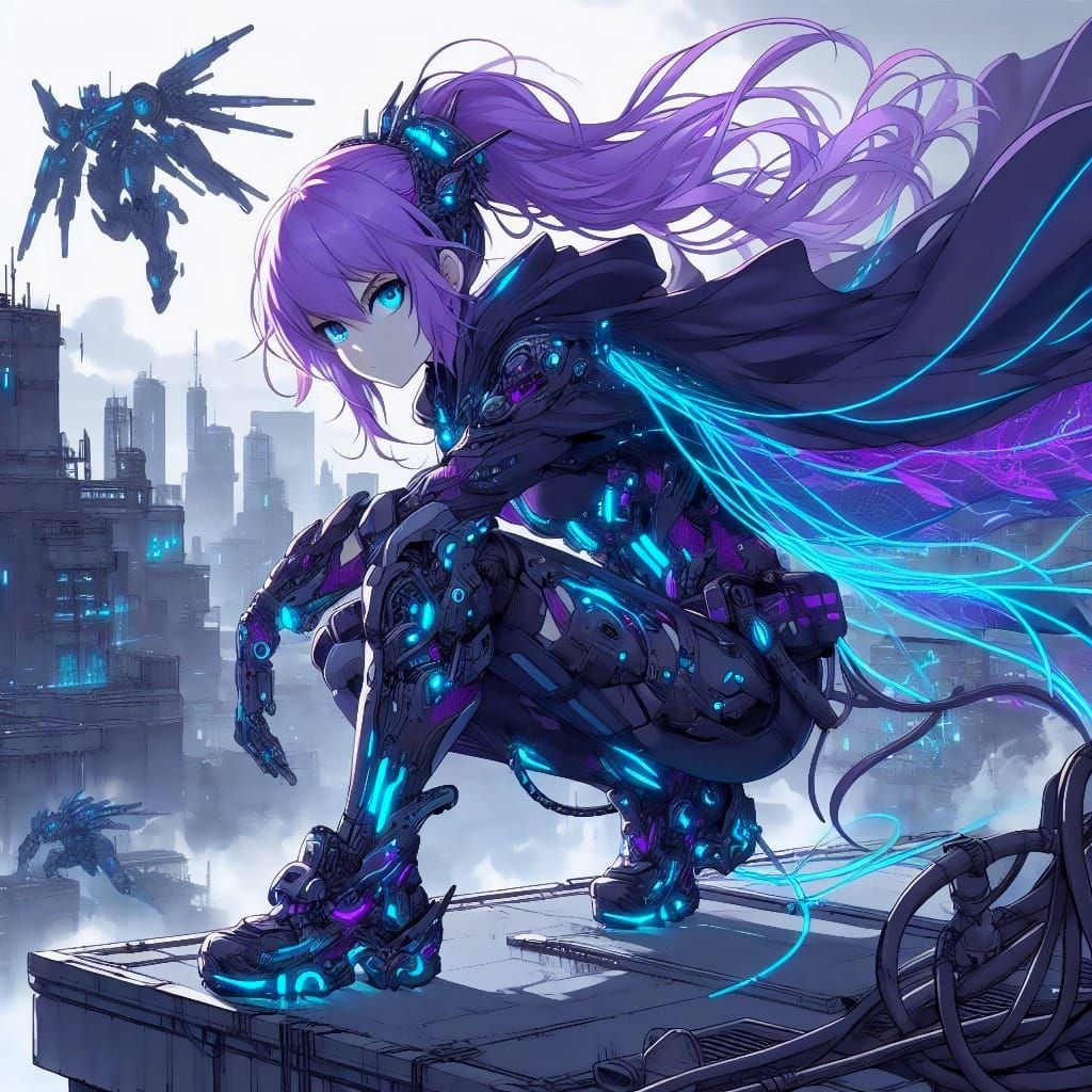 Cyberpunk roof runner