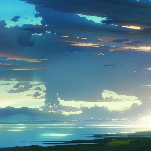 Cinematic fantasy landscape