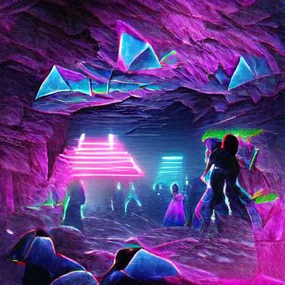 rave in crystal cave