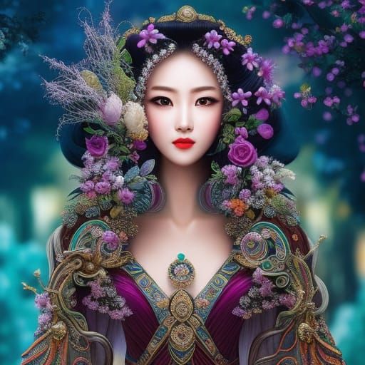 Chinese goddess - AI Generated Artwork - NightCafe Creator