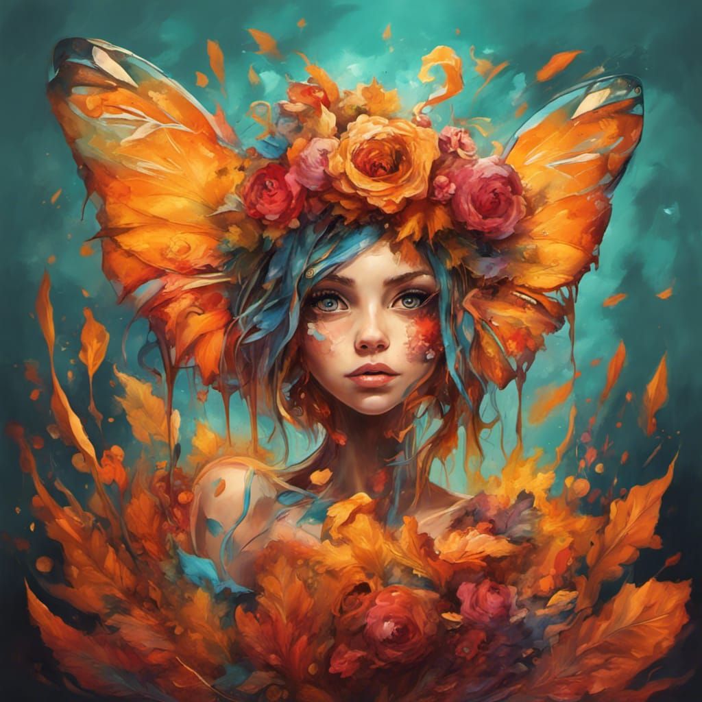 Fall Fairy - AI Generated Artwork - NightCafe Creator