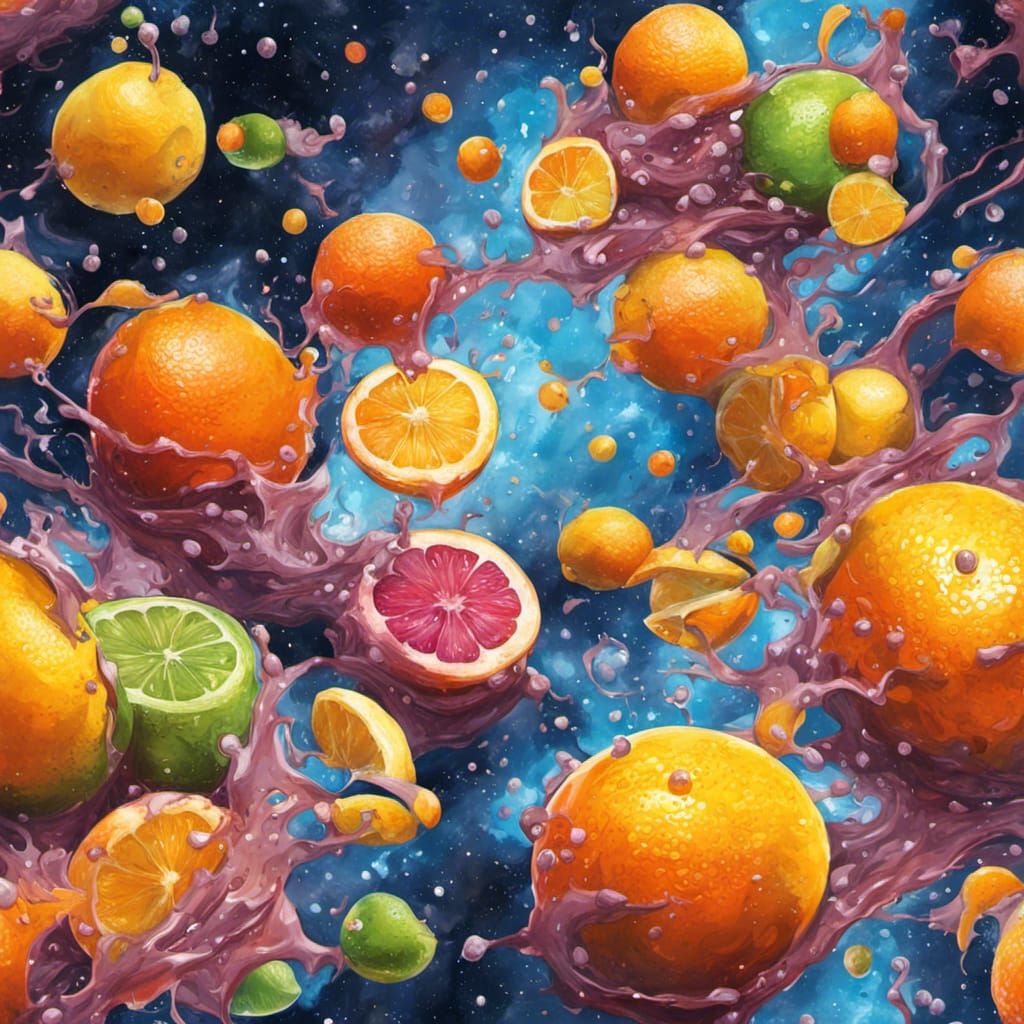 citrus fruits as a galaxy