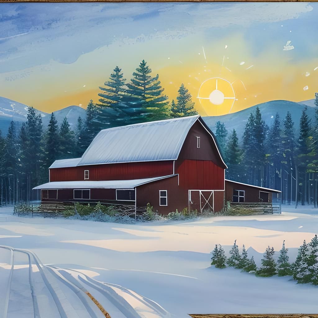 A red barn