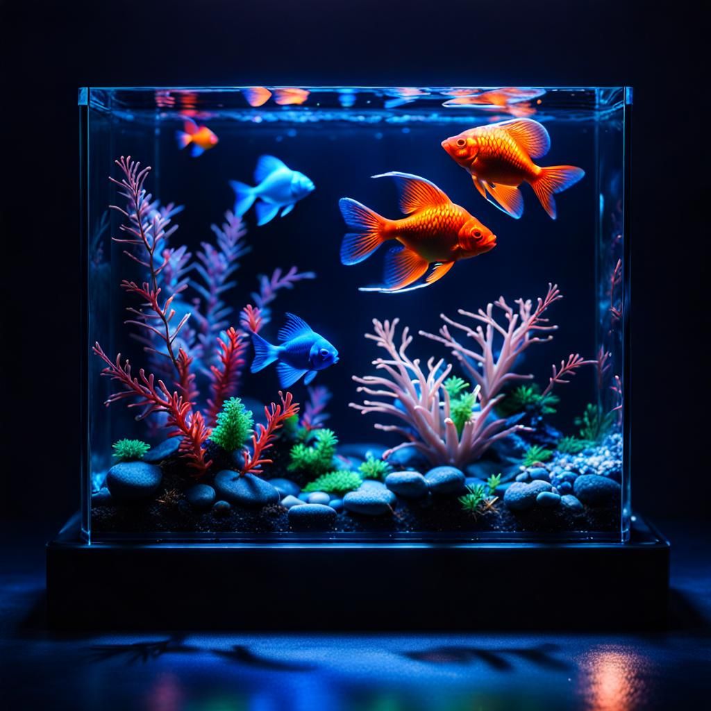 neon fish - AI Generated Artwork - NightCafe Creator