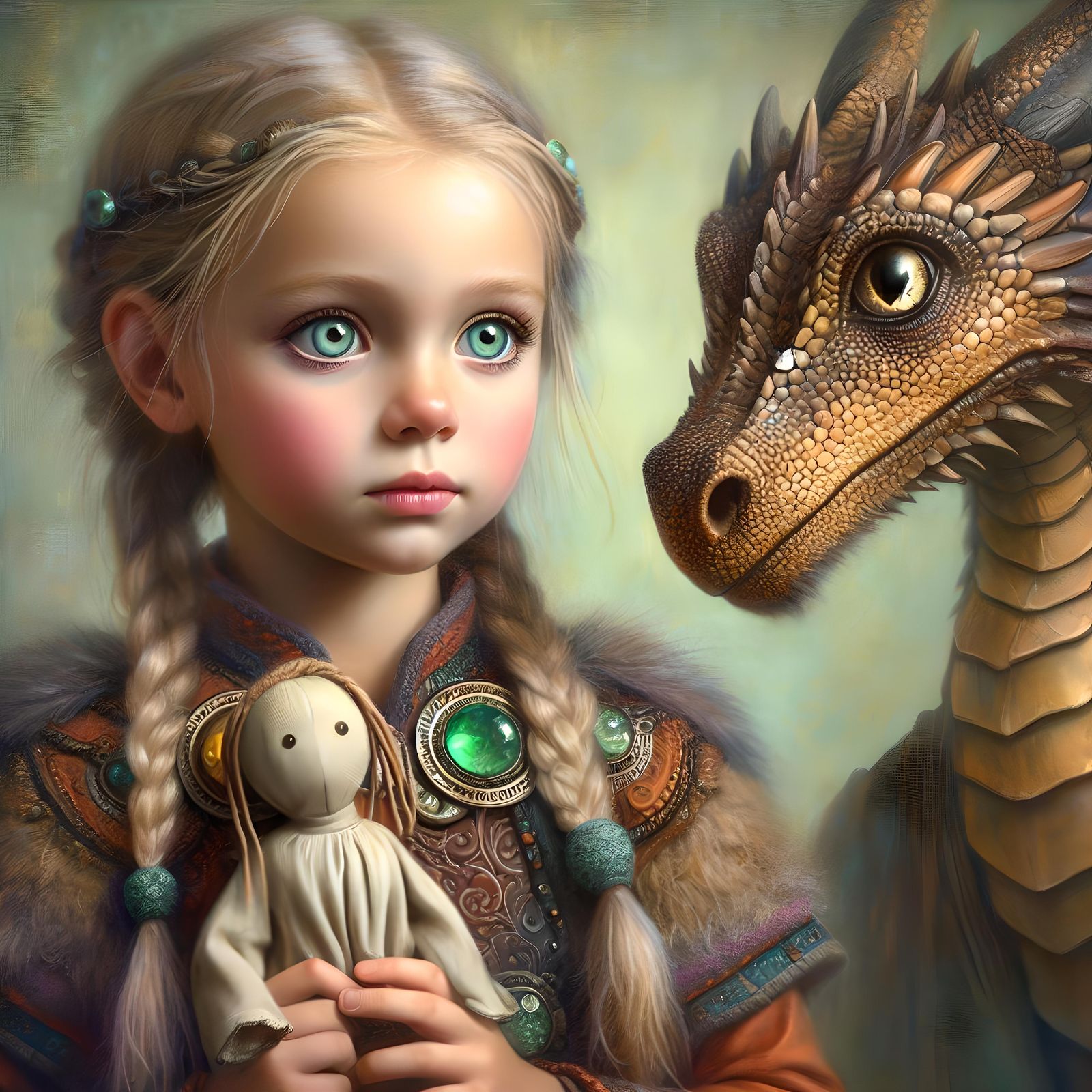 Girl and Dragon