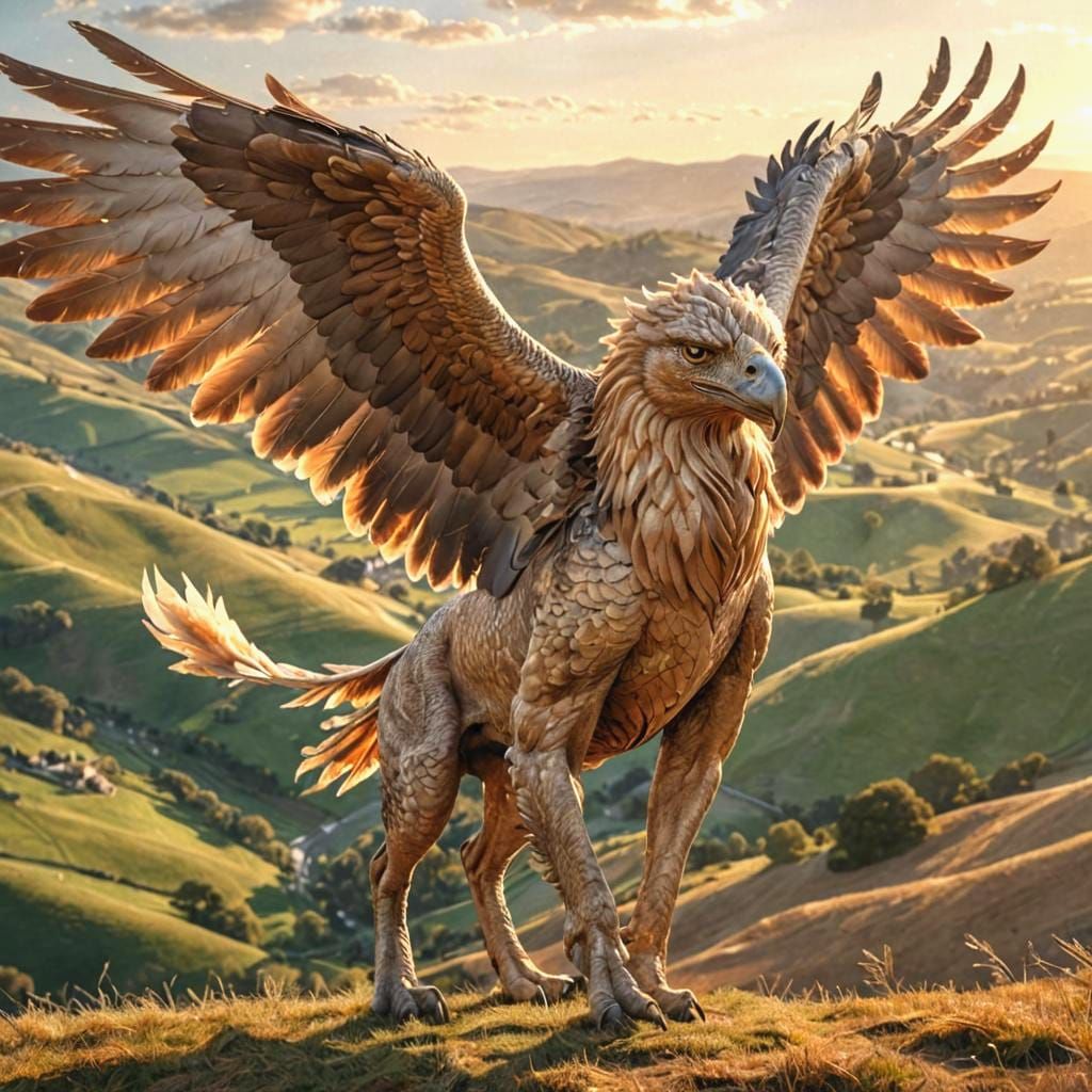 A griffin in our midst  by @Jay