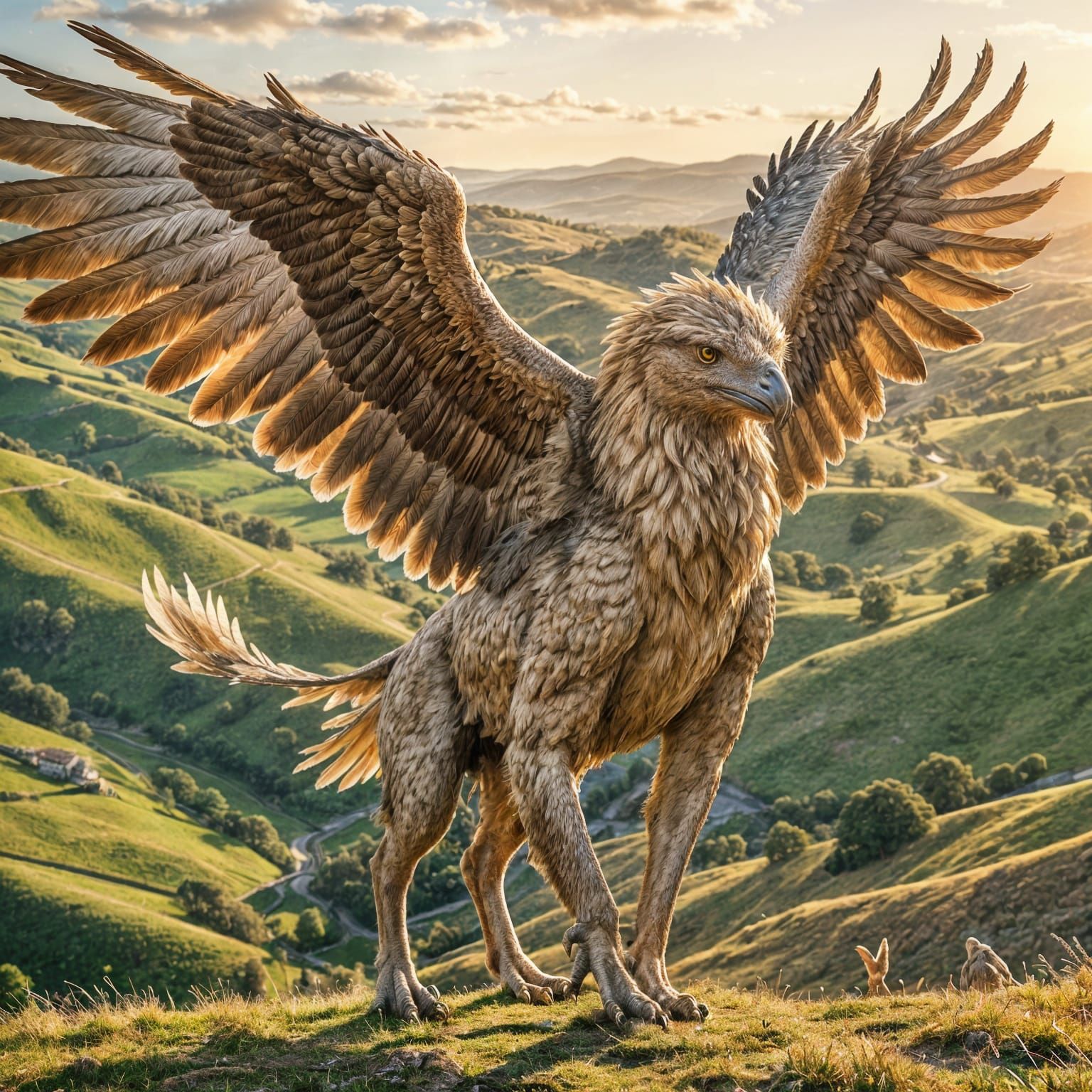 A griffin in our midst  by @Jay