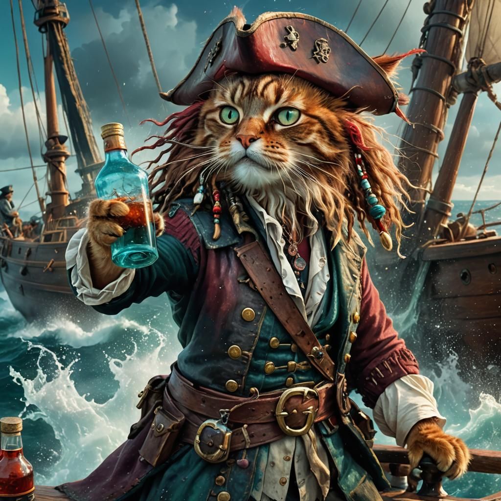 Captain Jack the tomcat  by @MyDream