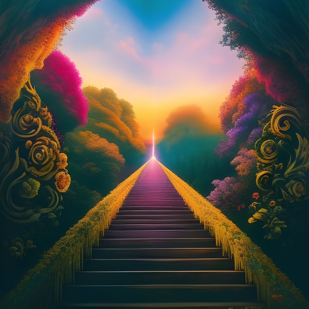 Stairway to heaven - AI Generated Artwork - NightCafe Creator