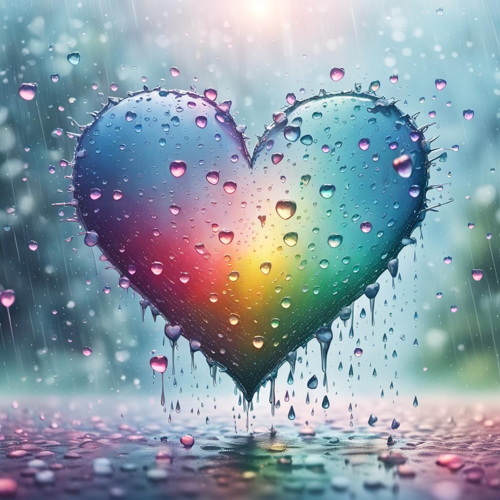 raining hearts