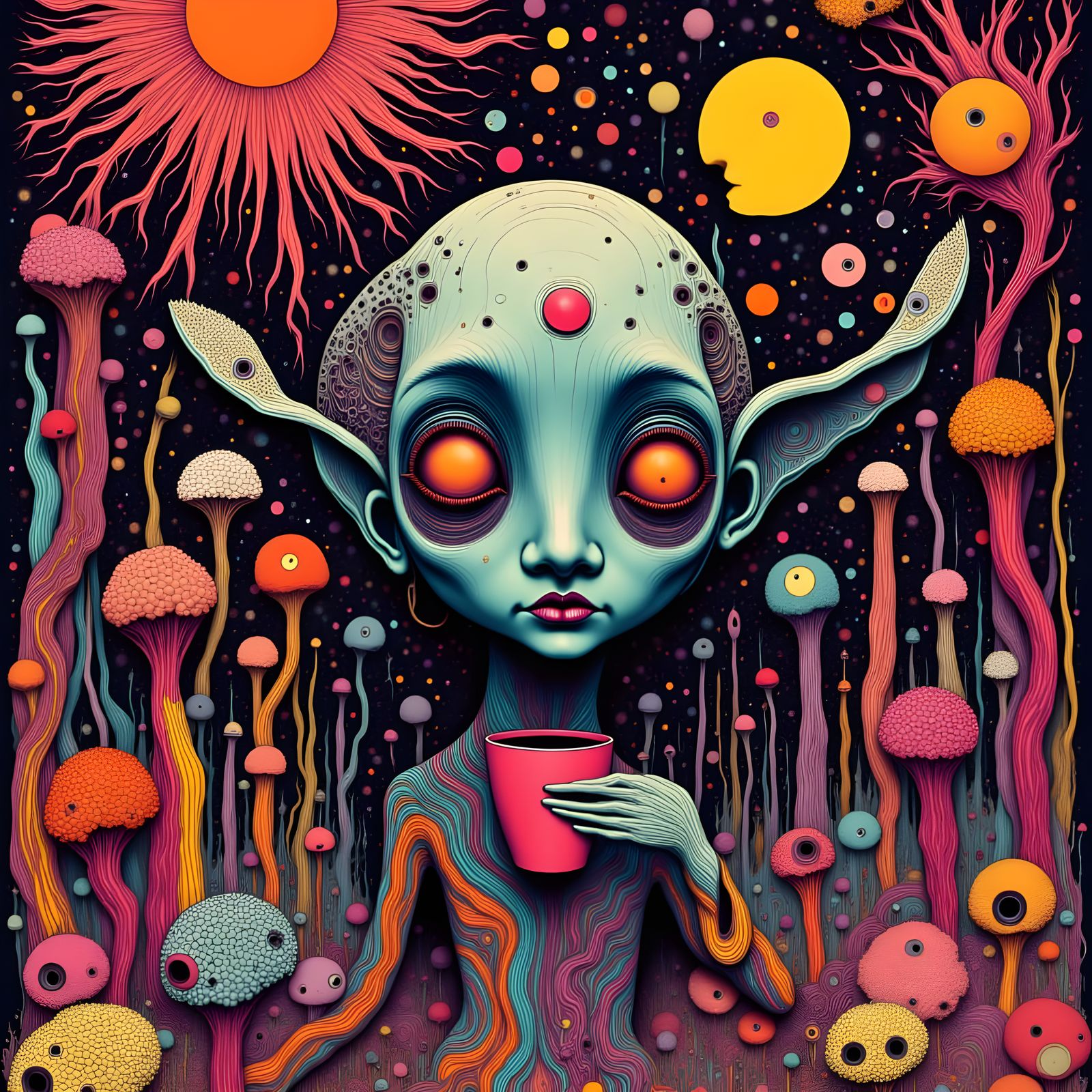 A cup of cosmic coffee