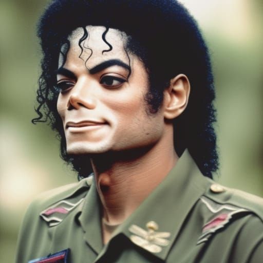 Michael Jackson military service picture