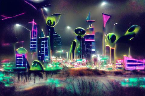 Alien City Night