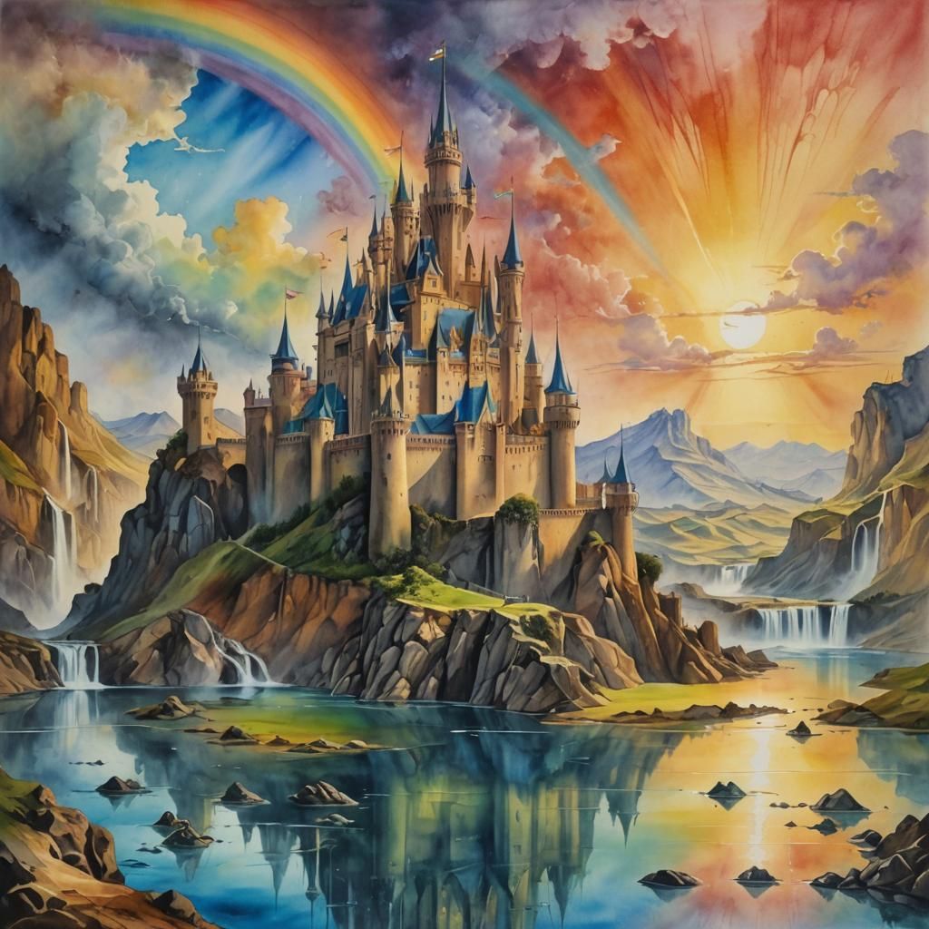 Dreamland castle - AI Generated Artwork - NightCafe Creator