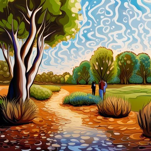 Caring for country, noongar culture, Canning River, Perth, a...