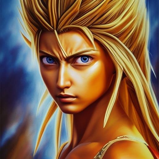 Live action film, Realistic and Beautiful Super Sayayin Fema...
