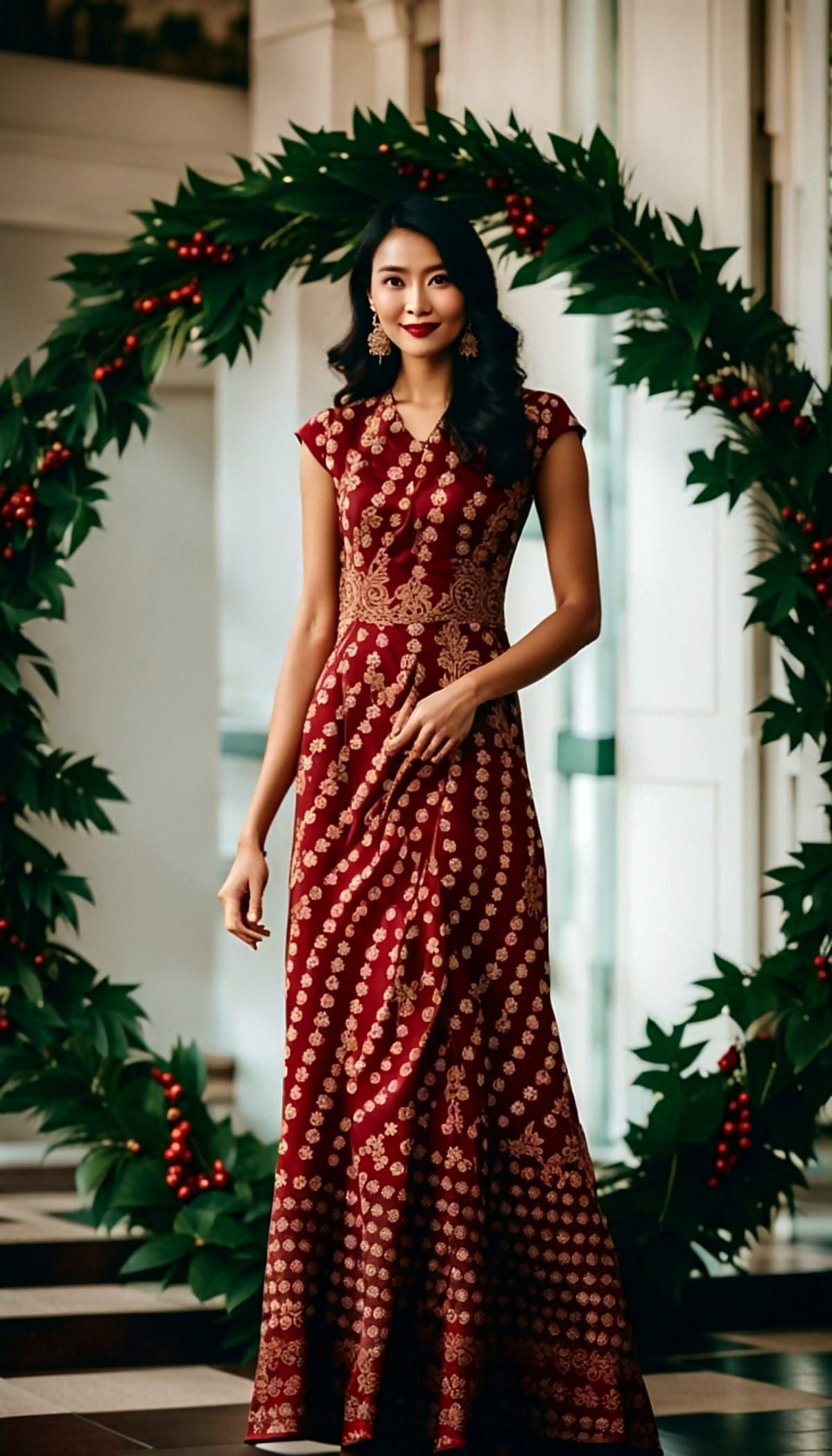 Authentic Indonesian Batik Dress