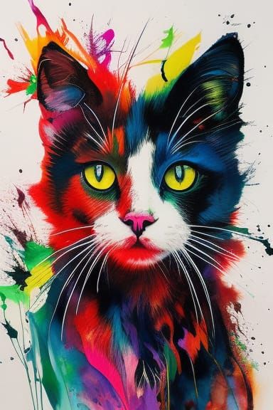 "Kaleidoscopic Kittens"  by @Mark_Loves_Coffee_