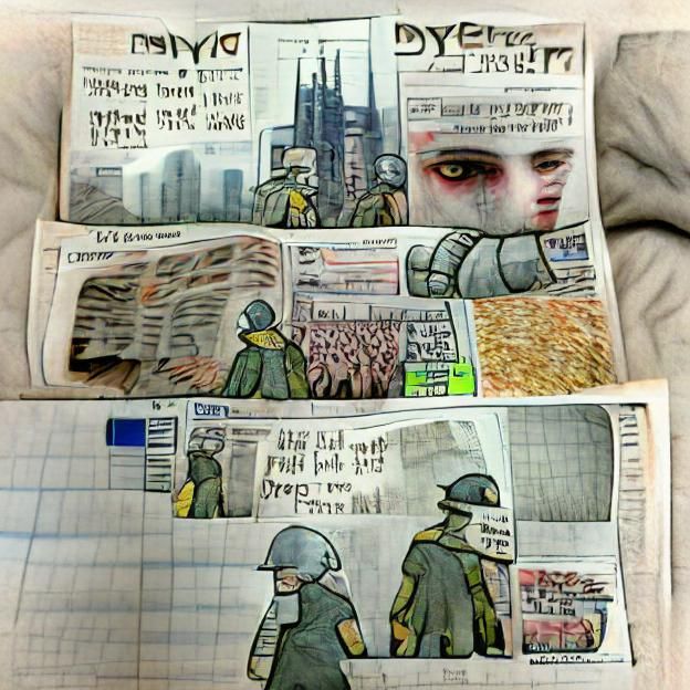 Dystopian Newspaper Comic