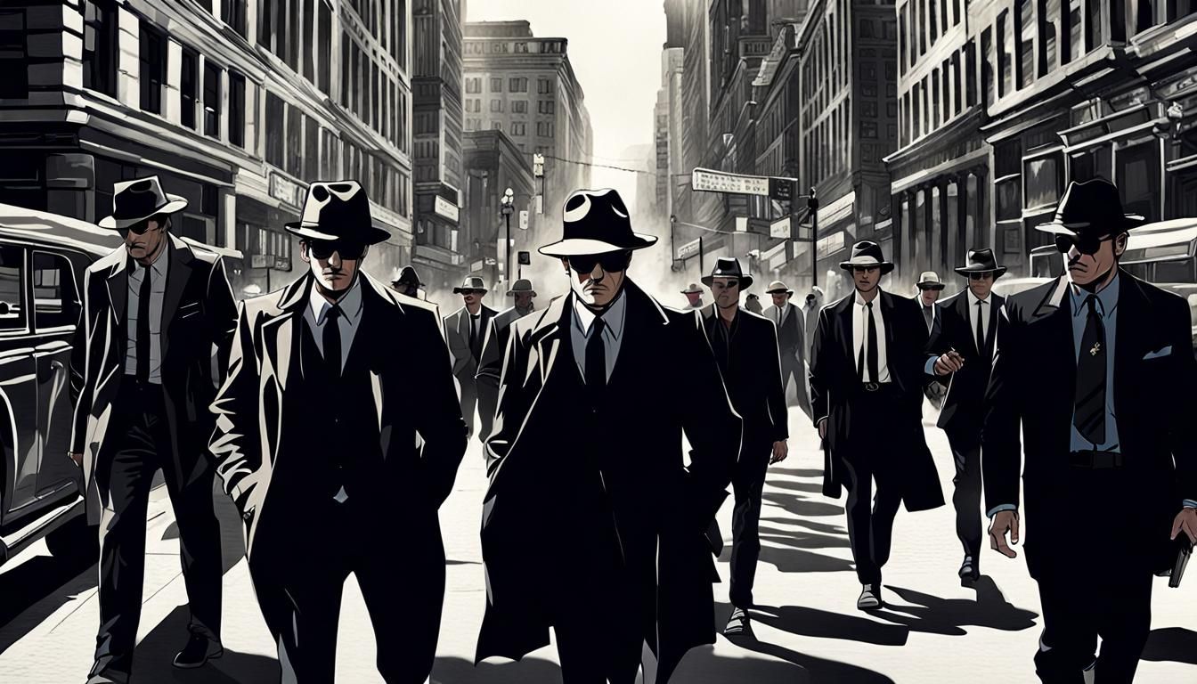 men in back